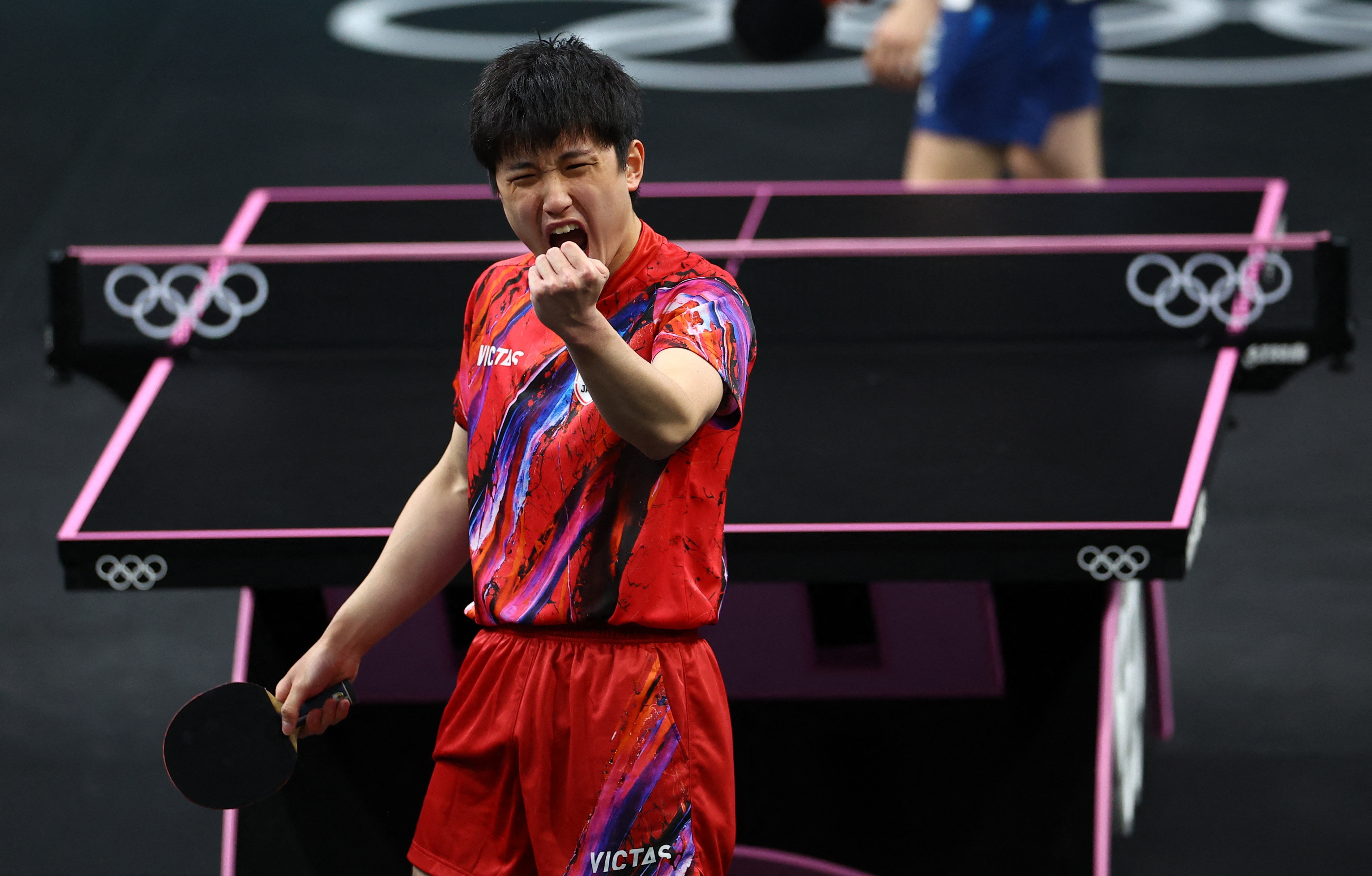 比利时乒乓球队轻取法国乒乓球队，水谷隼高光表现